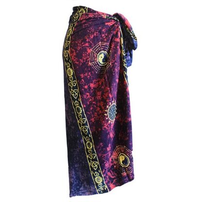 Sarong - Keltský "Yin &  Yang" (fialovo vínový) - Image 2
