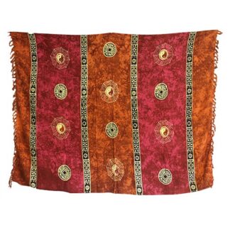 Sarong – Keltský „Yin & Yang“ (růžovo oranžový)