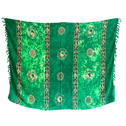 Sarong – Keltský „Yin & Yang“ (zelený)
