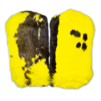 Tantra rukavičky - Žluto-černé (strakaté)